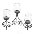 Hurricane Candle Lantern Trio